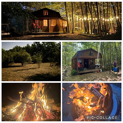 Camp, cabin and fires